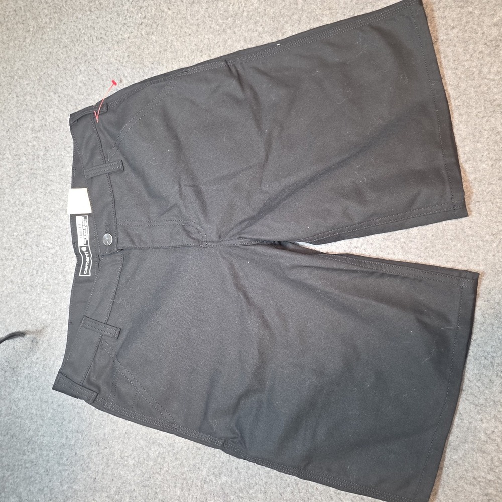 Carhartt Womans Black Chino Shorts Large 10" Inseam New E2